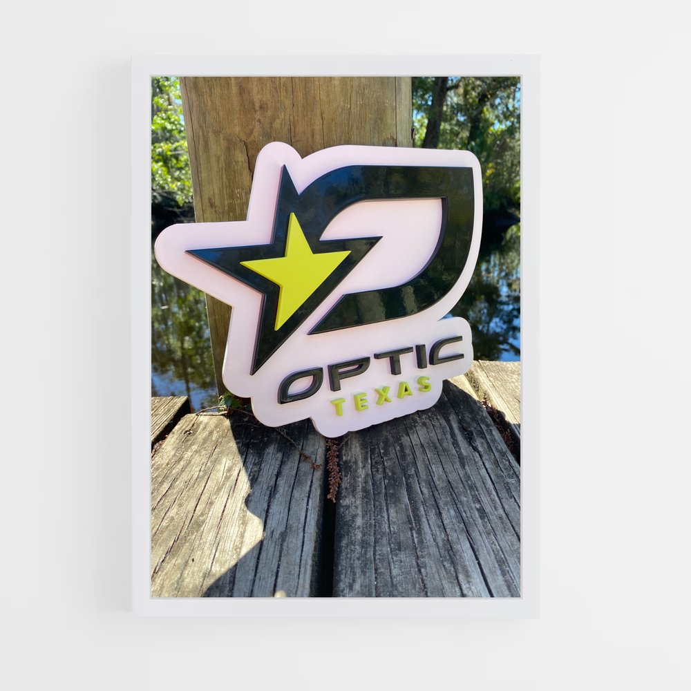 Poster Étoile du Texas – affiche Esports (vue 3)